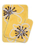 Floral design bathmat