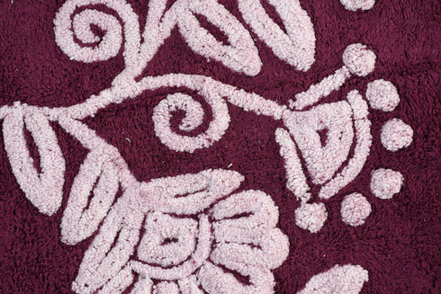 Purple bathmat
