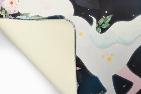 Unicorn Soft Microfiber Antiskid Yoga/Excercise Mat Grey, 70X170 cmx Online