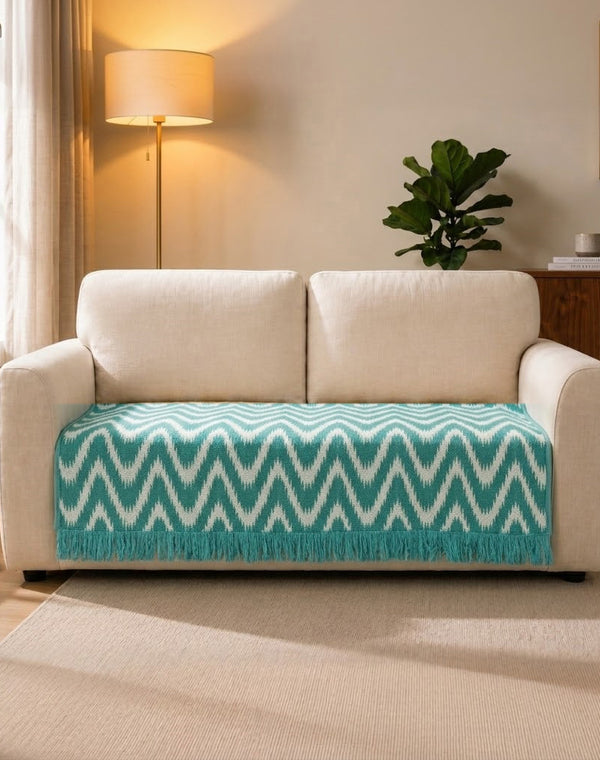 VW Sofa Cover |Skid Resistant Couch Protector with Fringe Design | Soft & Breathable Furniture Cover