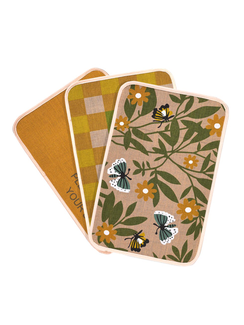 BLOOM Jute Doormats | Eco Friendly with Anti-Skid TPR Backing | Durable | Floor Mat Combo Pack of 3 Pcs Size 40x60 CM