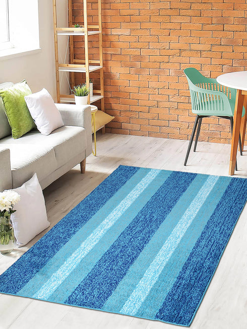 STRIPE Soft Microfiber Anti Slip Carpet & Runner