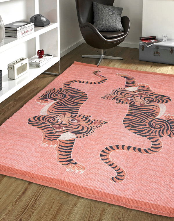 Tibetan Tiger Designer Rug – Premium Artistic Carpet for Living Room