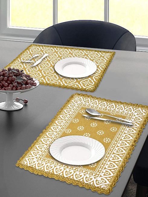 placemats for dining table set of 2