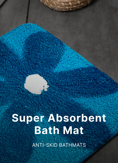 100% Soft Cotton Anti Skid Kids Bath Mat, Cotton Washable Door Mat/bathmat  For Kids