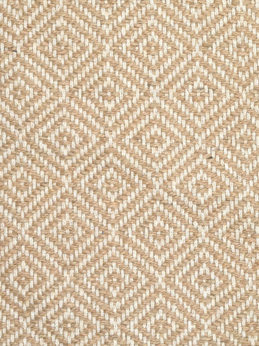 Diamond Jute & Cotton Anti-Slip Runner | Durable Border Floor Runner
