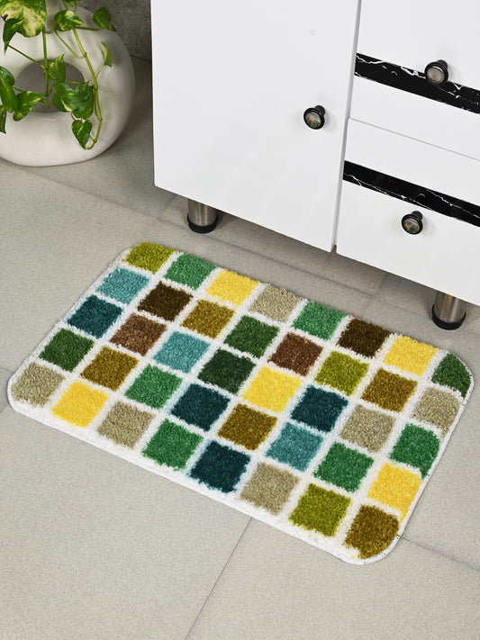 Mosaic Soft Anti Slip Bathmat- Bath Set (2 Pc)