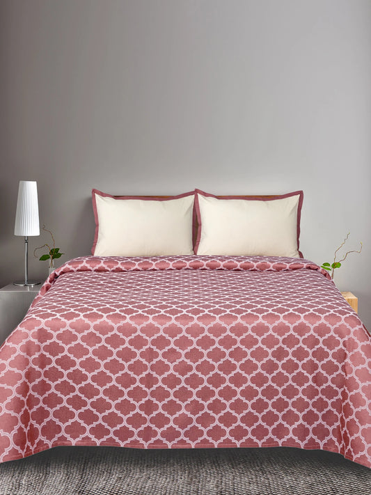 Mauve cotton bedsheets