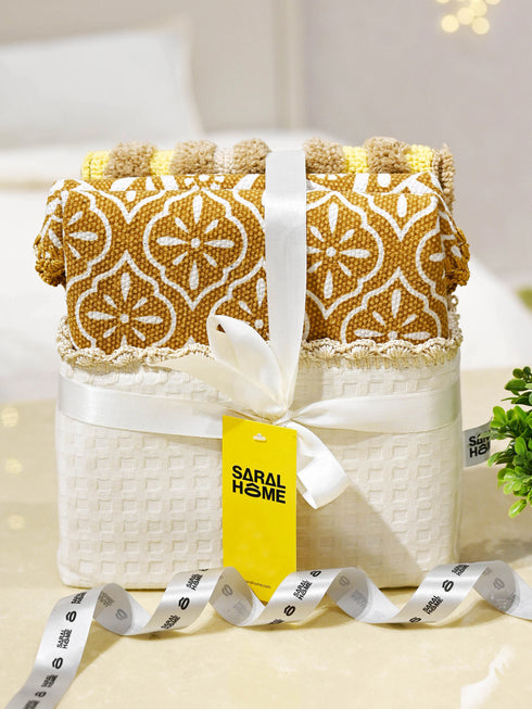 GIFT BASKET | Floor Mat & Mandala Table Mat | Combo Gift Basket