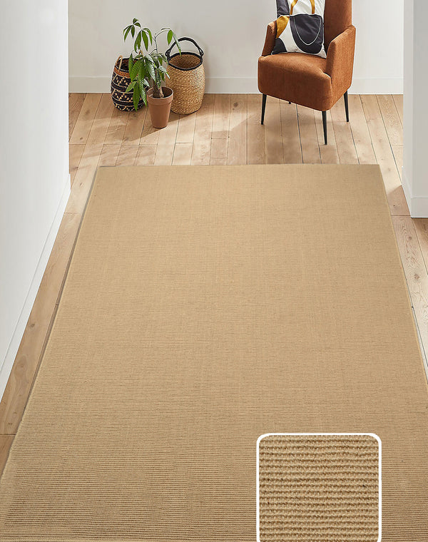 Saral Home Modern Jute Carpet | 2-Ply Strong Weave for Living Spaces