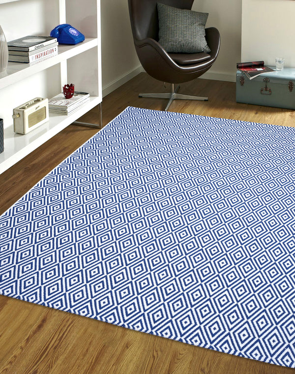 Diamond Cotton Printed Rug