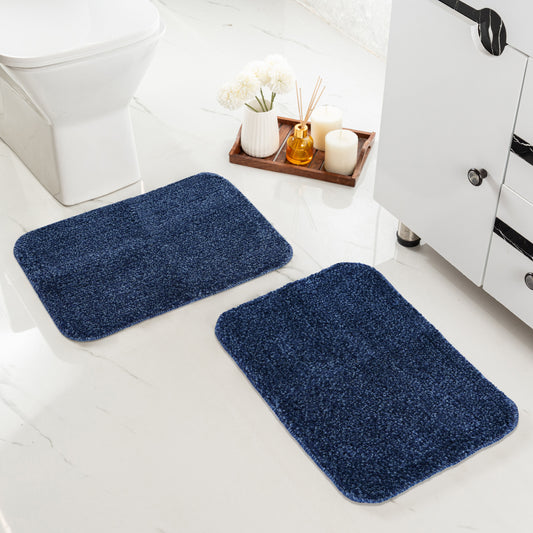 SOC-227 Microfiber Anti-Skid Bath Mats |Water Absorbing Mat | Washable Quick Drying Footmat | Home, Bathroom, Bedroom, Kitchen | Solid Floor Mat