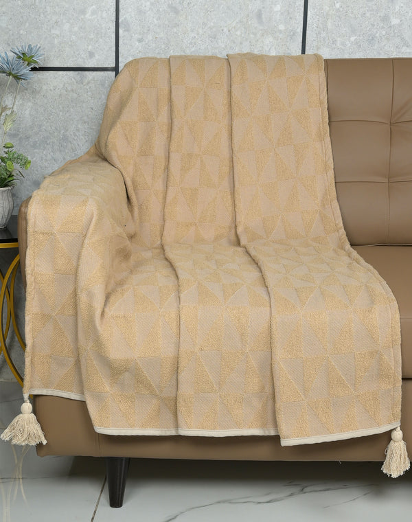 Meri Soft Polyester Sofa Throw Blanket | Lightweight & Cozy Decorative Cover for Sofa or Bed (Copy)
