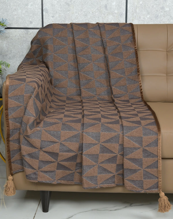 Meri Soft Polyester Sofa Throw Blanket | Lightweight & Cozy Decorative Cover for Sofa or Bed (Copy)