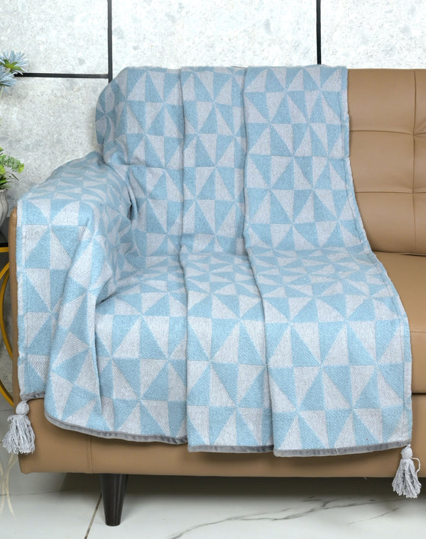Meri Soft Polyester Sofa Throw Blanket | Lightweight & Cozy Decorative Cover for Sofa or Bed (Copy)