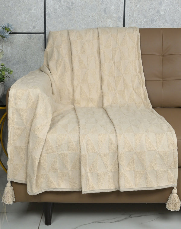 Meri Soft Polyester Sofa Throw Blanket | Lightweight & Cozy Decorative Cover for Sofa or Bed (Copy)