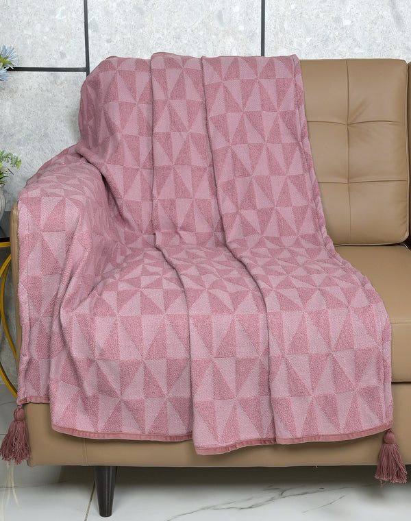 Meri Soft Polyester Sofa Throw Blanket | Lightweight & Cozy Decorative Cover for Sofa or Bed (Copy)