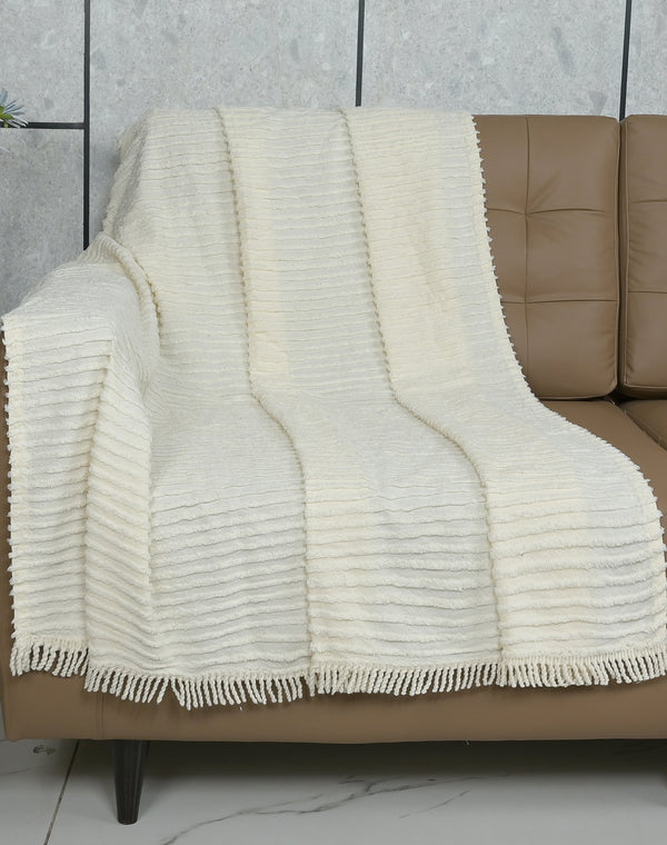 Barkha Stripe Cotton Sofa Throw Cover | Washable & Stylish Design for Living Room