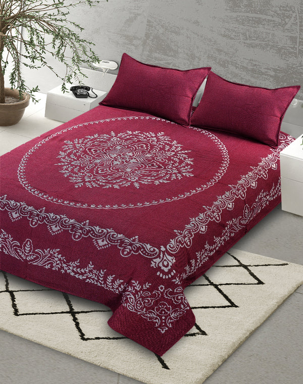 Majesty Handwoven Cotton Bed Cover Set – Luxe Finish | Smooth Handfeel