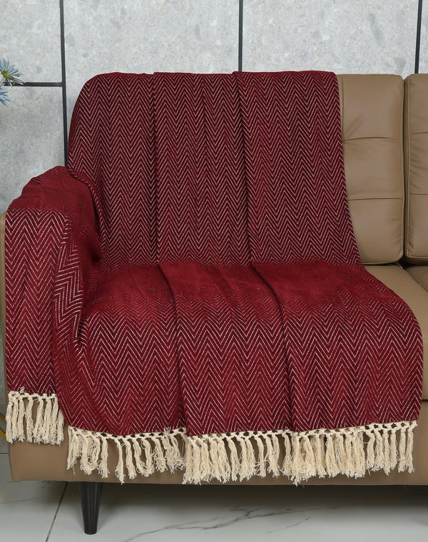 Chenille Velvet Sofa Throw Cover | Classic Shine