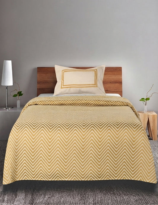 Chevron Damask Cotton Bed Cover