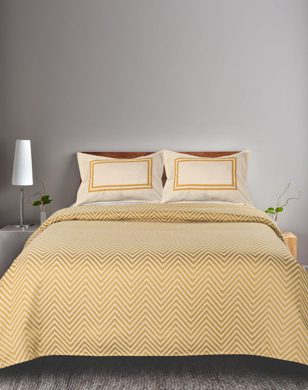 Chevron Damask Cotton Bed Cover