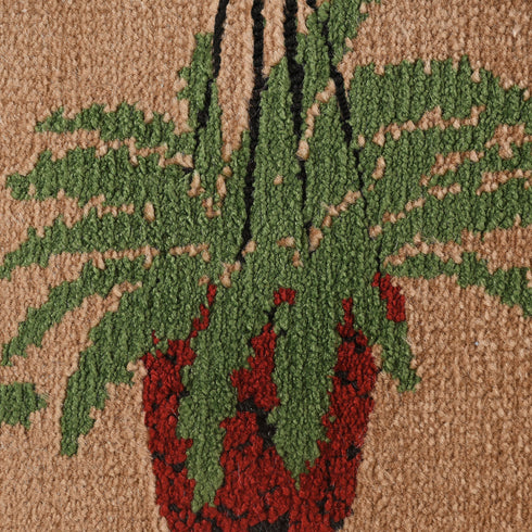 3 Pots Anti-Slip Door Mat | Decorative & Functional | 40x60 cm Size