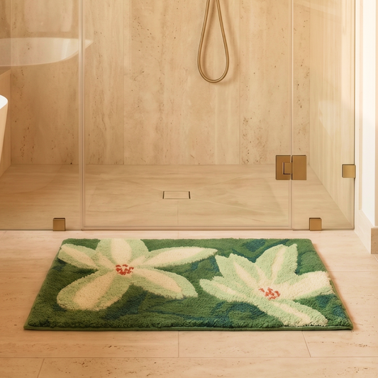 Jasmine Microfiber Bath Mat | Soft & Absorbent Bathroom Floor Mat | Quick Dry & Washable