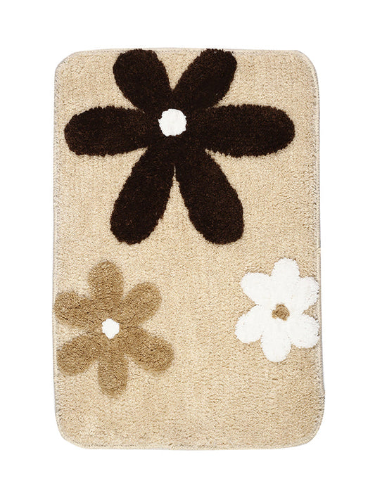 Saral Homes Sakura Floral Soft Cotton Bathmat 40x60 Cms