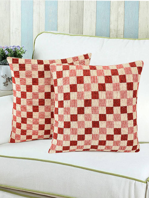 Maroon / 40x40cm / Pack of 2