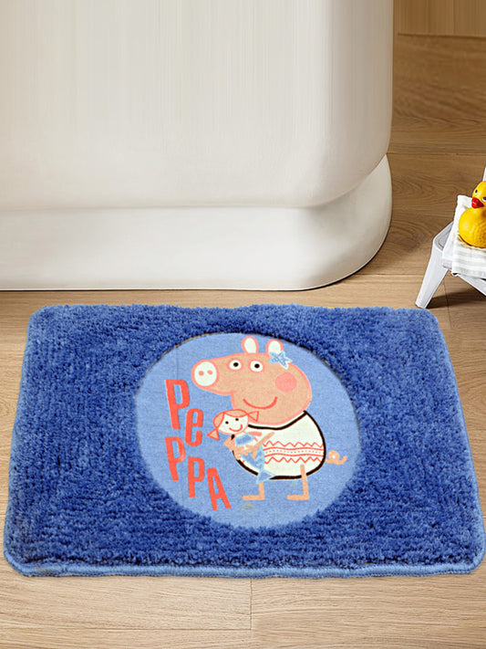 Saral Homes Peppa Pig Soft Microfibre Kids Mat 40 X 60 CM BLUE