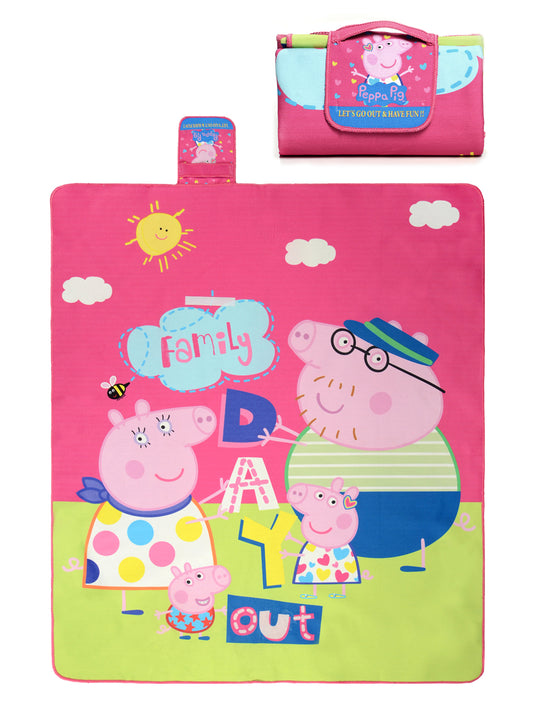 Saral Home Peppa Picnic Mat 125x150cm 4x5 Ft Pink