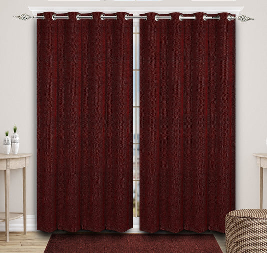 Maroon / BLACKOUT - 1 Pc / 4x9 Feet