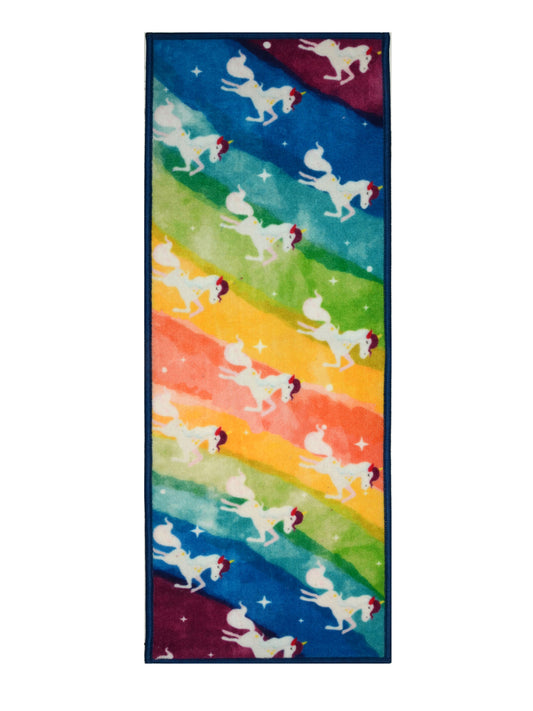 Saral Home Unicorn Anti Skid PP Runner Multicolor, 45x120 Cms