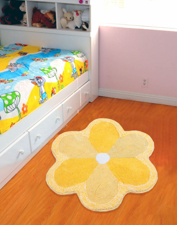 Gull Flower Micro Shape Bathmat – 60×60 cm (Bloom)