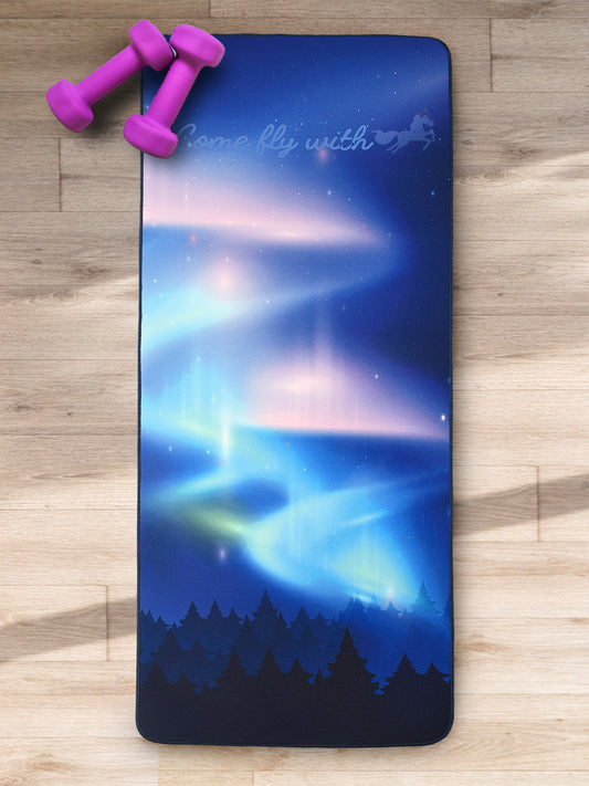 Buy Unicorn Soft Microfiber Antiskid Yoga/Excercise Mat Blue, 70X170 cm Online